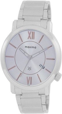 Maxima Analog Silver Dial Men's Watch  - For Men   Watches  (Maxima)