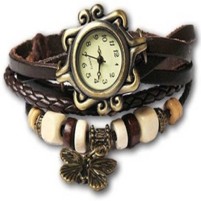 ShopAis VINTAGE WATCH FOR GIRL BLK001 Vintage Watch  - For Girls   Watches  (ShopAis)