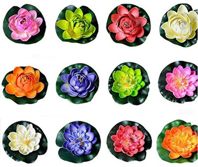

paradise para-flt-6495 Multicolor Assorted Artificial Flower(10 inch, Pack of 12)