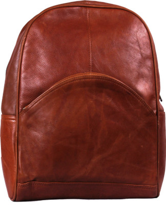 

Hrone Leather D Backpack. 7 L Backpack(Brown), Br005