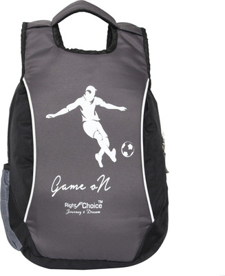 

Right Choice (2214) black grey stylish tuff quality college school casual bag boy & girl 5 L Backpack(Black, Grey)