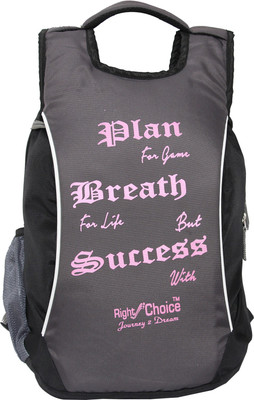 

Right Choice (2212) black grey stylish tuff quality college school casual bag boy & girl 5 L Backpack(Black, Grey)