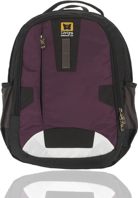 

Liviya SB1182 37 L Backpack(Purple, Black), Purple and black