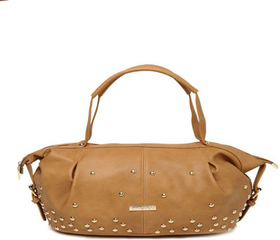

Addons Retro Look Riveted Duffle Shoulder Bag(Beige, 5 L)