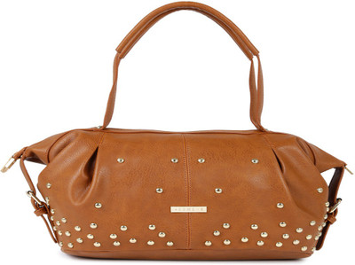 

Addons Retro Look Riveted Duffle Shoulder Bag(Brown, 5 L)
