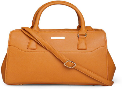 

Addons Twill Lined textured Satchel Shoulder Bag(Brown, 5 L)