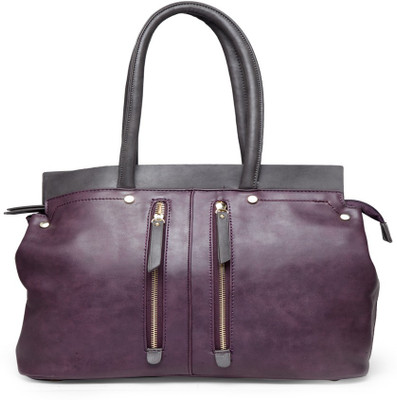 

Addons Alexandra spacious tote Shoulder Bag(Purple, 5 L)
