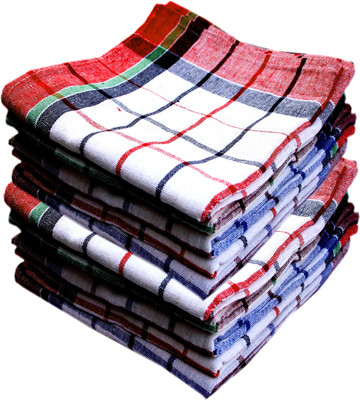 K.S. Collection Big Size Premium Duster Kitchen Napkin Cotton 200 GSM Bath Towel(Pack of 10)