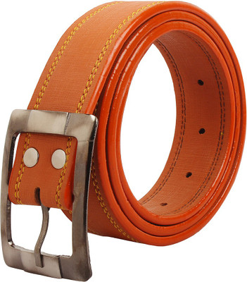 

Styles Creation Men Casual, Party, Evening Orange Artificial Leather Belt