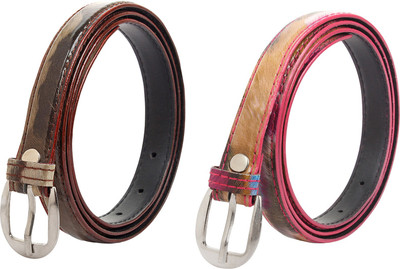 

Styles Creation Women Casual, Evening Multicolor Artificial Leather Belt, Multicolour