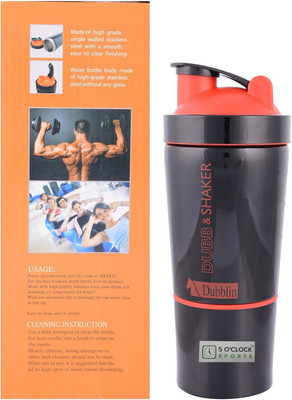 

5 O'Clock Sports Dublin Durosteel Stainless Steel Shaker, 750 Ml 750 ml Shaker(Pack of 1, Red)