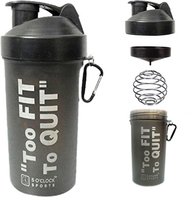 

5 O'Clock Sports Mamba Black Fat Boy Shaker Bottle - 600 ml- Sleek and Convenient Design 600 ml Shaker(Pack of 1, Black)