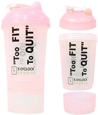 

5 O'Clock Sports Yoyo Shaker Water Bottle - 700ML- Big Compartment For Dry Stuff 700 ml Shaker(Pack of 1, Orange)