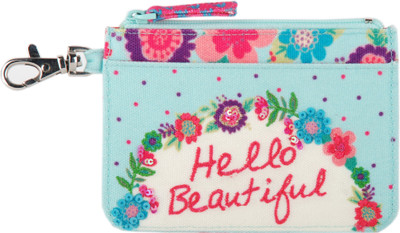 

pinaken Women Casual Multicolor Canvas Card Holder(4 Card Slots), Navy blue