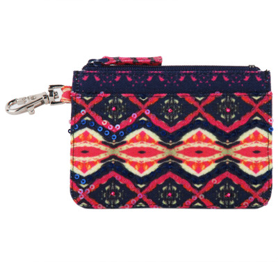 

pinaken Women Multicolor Canvas Card Holder(4 Card Slots), Green