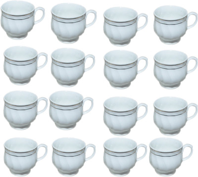 

amazecart Bonechina Tea & Coffee Cups Set of 12 Pieces (120 ml),White-Color Bone China(White, Pack of 12)