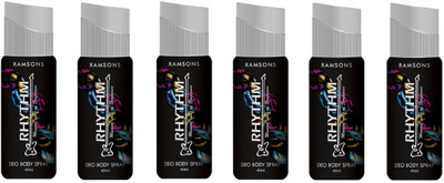 

Ramsons Deo Rhythm Black Combo Deodorant Spray - For Men & Women(240 ml, Pack of 6)