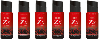 

Ramsons Deo Red Zx Combo Deodorant Spray - For Men & Women(240 ml, Pack of 6)