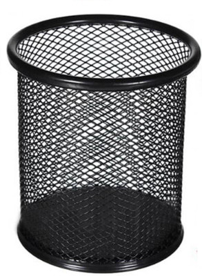 

Billionbag 1 Compartments Metal Pen/Pencil Stand(Black)