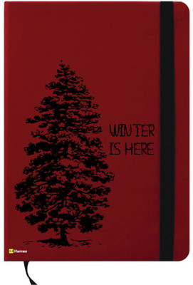 

Hamee A6 Notebook(A6 Notebook Red Leather Christmas X-Mas Theme Winter is Here, Red)