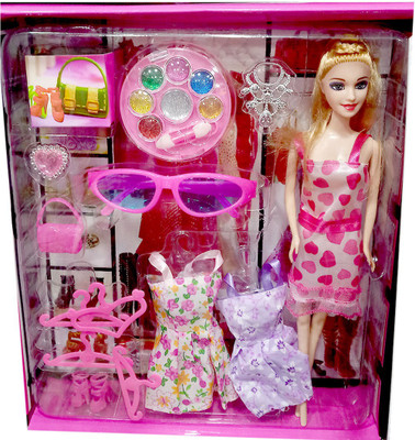 

Shoppernation Fancy Fashion Doll Set(Multicolor)