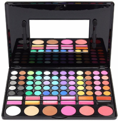 

Un Branded New 78 Colors Makeup Lip gloss / Eyeshadow / Blush / Bronzer Palette With Brush 350 g(Multicolor)