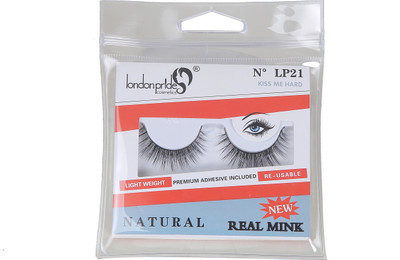 

London Pride Cosmetics REAL MINK KISS ME HARD EYELASH NATURAL(Pack of 1)
