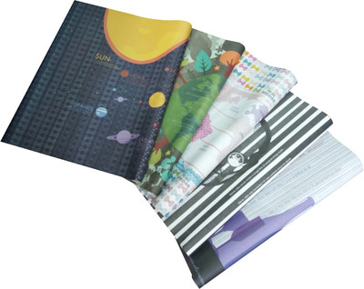 

EVINCE GIFT WRAPPERS WITH FACTS eVincE Pack of 5 Large Gift Wrappers of Assorted designs for your variety of gifting needs PAPER Gift Wrapper(Multicolor)