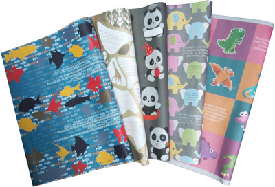 

EVINCE GIFT WRAPPERS eVincE Pack of 5 Large Gift Wrappers of Assorted designs for your variety of gifting needs PAPER Gift Wrapper(Multicolor)