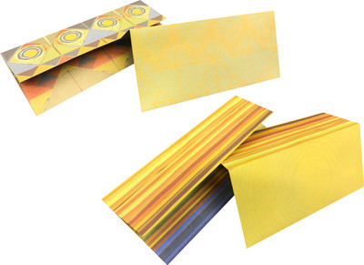 

EVINCE CASH/CARD ENVELOPES eVincE Pack of 5X 2 - 10 Designer Envelopes(7.25" X 3.25") - Lets post your surprise letter in style -Geometry is in nature and Nature is Geometry PAPER Gift Wrapper(Multicolor)