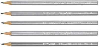 

Caran D'Ache Graphite 775.250 Grafwood Artist Graphite Extra Fine (HB) Pencil(Pack of 5)