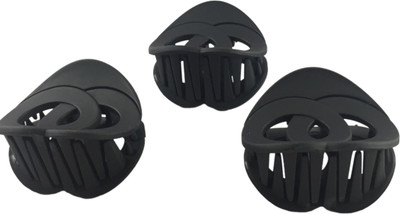 

dline alice trendz clips and claws multi color for girls and womens (pack of 3) Hair Claw, Hair Clip(Black)