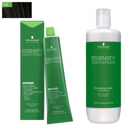 

Schwarzkopf Essensity Color - 3-0 Dark Natural Brown + Activator Hair Color(Color - 3-0)