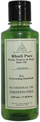 

Khadi Pure Herbal Neem, Teatree & Basil Hair Oil(210 ml)