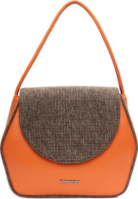 

Veuza Hand-held Bag(Orange, Brown), Brown;orange