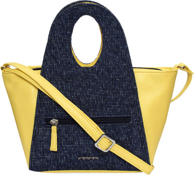 

Veuza Hand-held Bag(Yellow, Blue), Blue;yellow