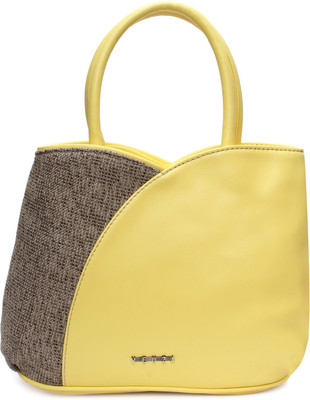 

Veuza Hand-held Bag(Yellow, Brown), Brown;yellow