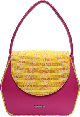 

Veuza Hand-held Bag(Pink, Beige, Multicolor), Beige;multicolor;pink
