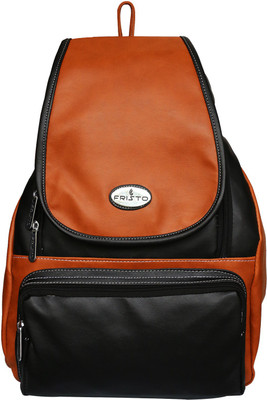 

Fristo Hand-held Bag(Tan, Black), Black;tan