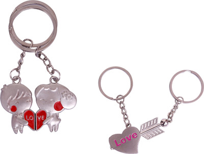 

Ryka Collection Heart & Arrow & Couple combo Key Chain