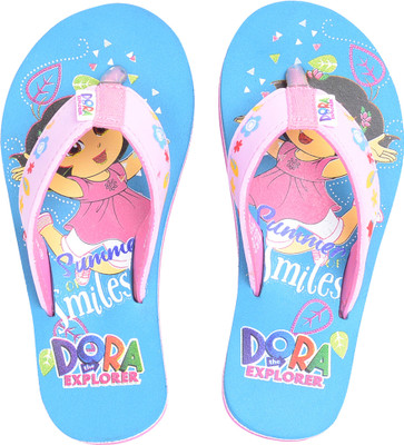 

Dora Girls Slip On Slipper Flip Flop(Green, Sea green
