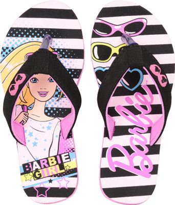 

Barbie Girls Slip On Slipper Flip Flop(Pink, Pink/black
