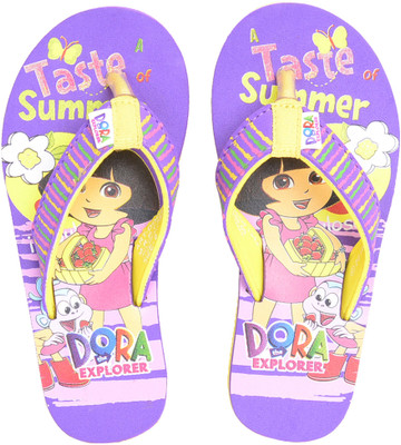 

Dora Girls Slip On Slipper Flip Flop(Yellow, Yellow/purple