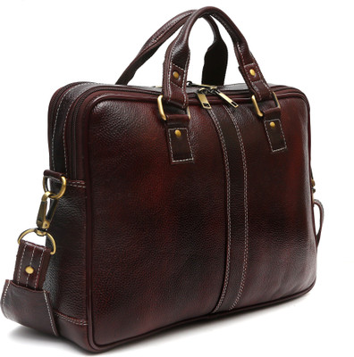 

Golden Leaf 15 inch Laptop Messenger Bag(Brown)