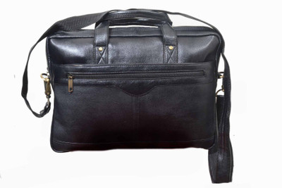 

Greenhide 15.6 inch Expandable Laptop Messenger Bag(Black)