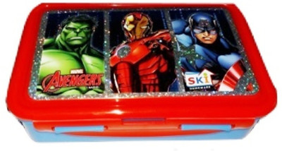

SKI lock n seal 800 ml 2 Containers Lunch Box(800 ml), Blue;red
