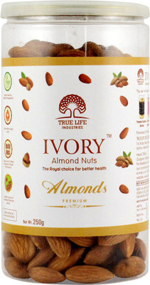 Ivory Almonds Dry Fruits Almonds(250, Mason Jar)