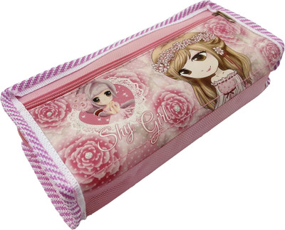 

Ashmaadi 347 Fashion Stationary Pouch/Bag for Girls Multicolor Art Canvas Pencil Box(Set of 1, Multicolor)