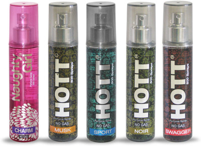 

Naughty Girl CHARM and Hott MUSK SPORT NOIR and SWAGGER- 60ML Eau de Parfum - 60 ml(For Men & Women)