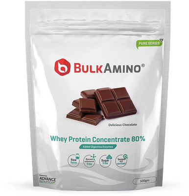 

Advance Nutratech Bulkamino Whey Protein Concentrate 80 % Raw Protein 500G Chocolate Protein Blends(500 g, Chocolate)